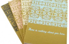Lined eco-friendly screenprinted journal