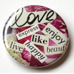 Collage Button Pin