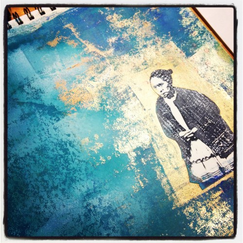 Art Journal page in progress