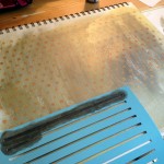 4. Stencilled stripes.