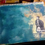 7. Added a bit of brayering with a lighter above colour.