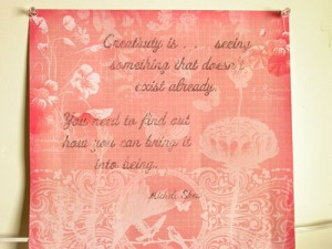Quote by Michel Shea on Creativity