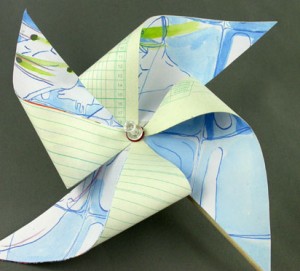 children craft projects - pinwheel