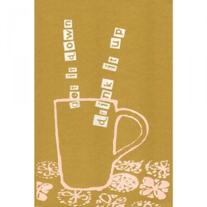 Lined screenprinted eco-friendly Journal