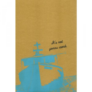 Lined eco-friendly screenprinted journal