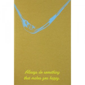 Lined eco-friendly screenprinted journal
