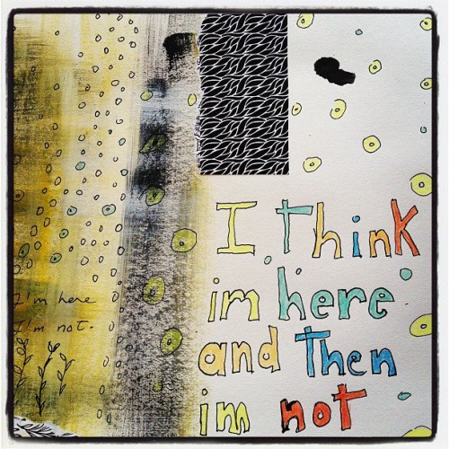 Daily art journal page