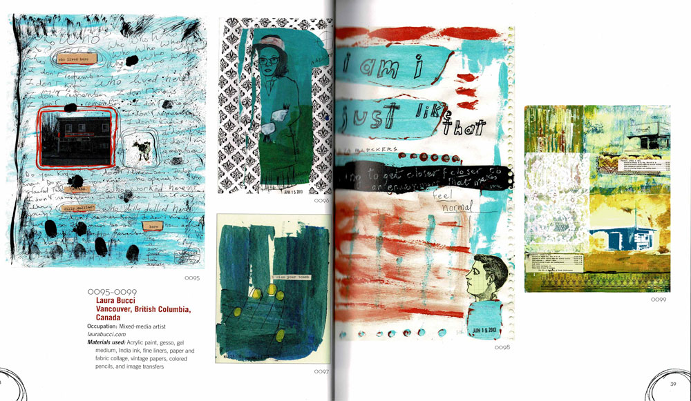 Image of book spread with my journal pages